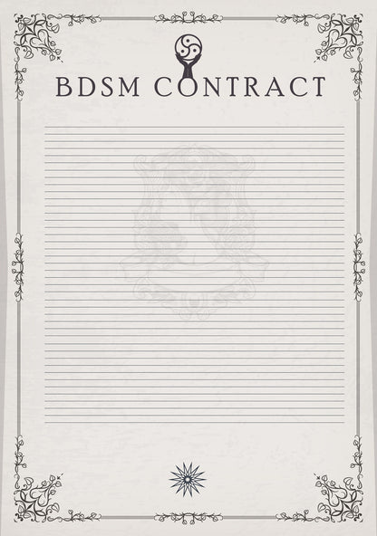 BDSM Contract Roman Elegance