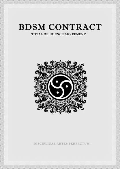 BDSM Contract Vintage Shapes