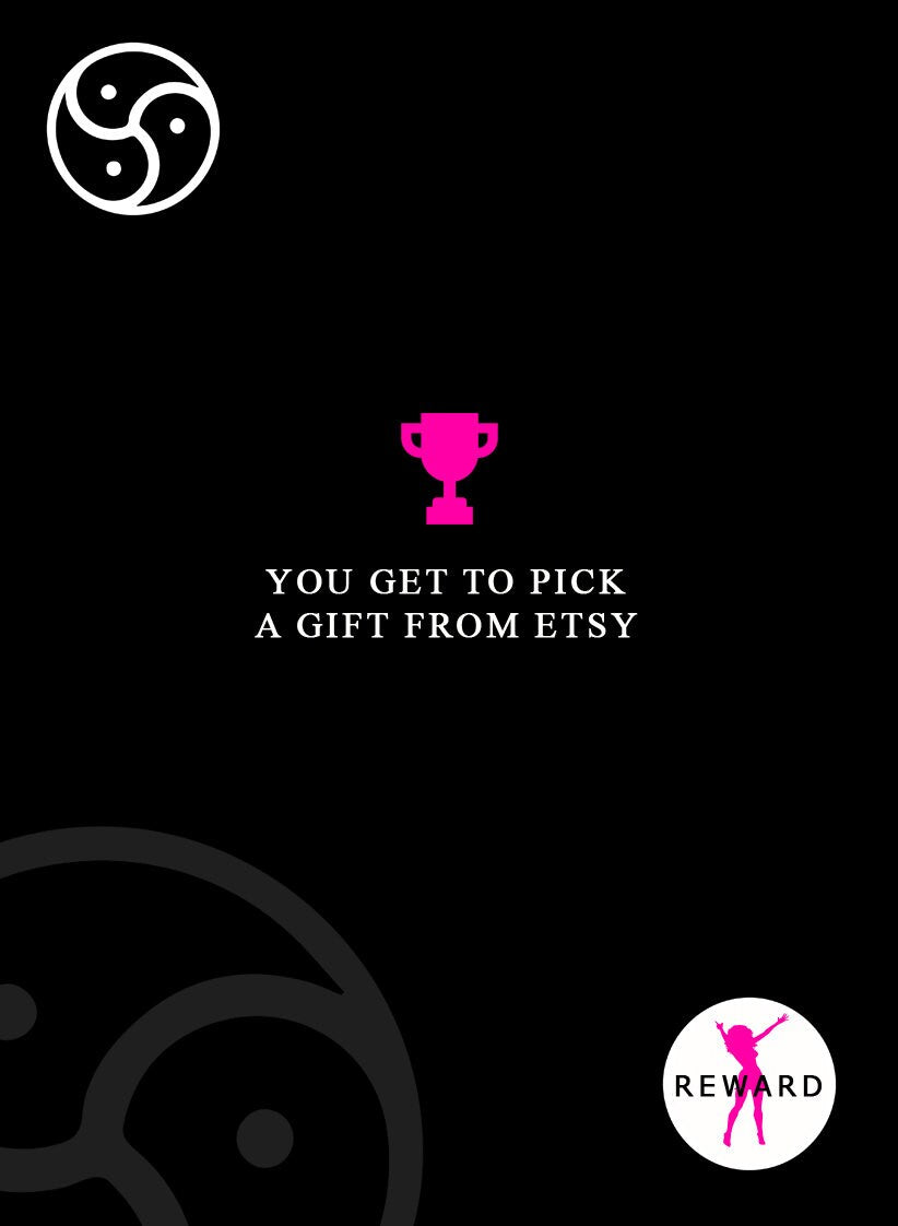 Kink GAME Cards Whatsapp or Print/Order "Rewards & Pleasure - Pack 3"