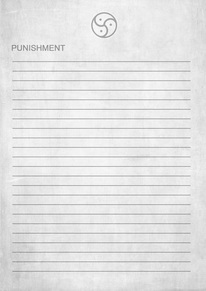 Kink Punishment A4 Paper template for printing