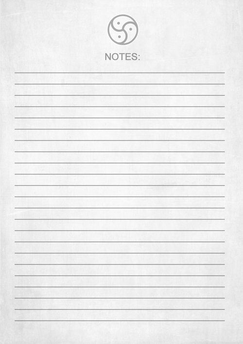 Kink A4 Note Paper template for printing