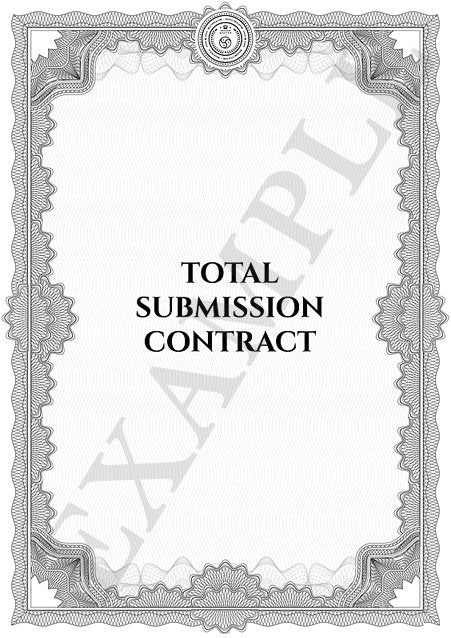 BDSM Contract Vintage Black