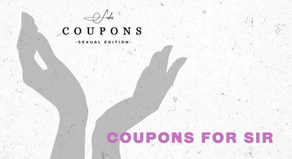 Kink Coupons Submissive "Sexual Edition" Cardboard Style Design - Kinky, Roleplay, Submissive, Voucher, Card, Fetish