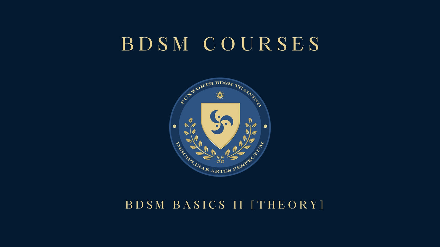 Kink Course Basics III [Theory] Kink lessons for subs (Video Schooling)