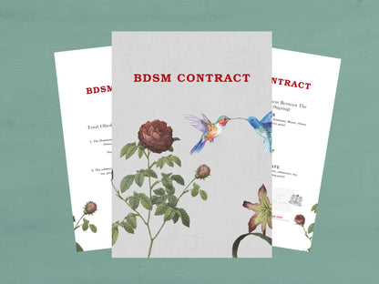 BDSM Contract Natural State