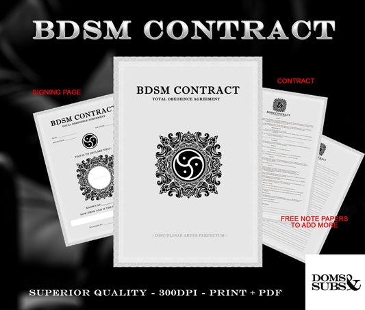 BDSM Contract Vintage Shapes