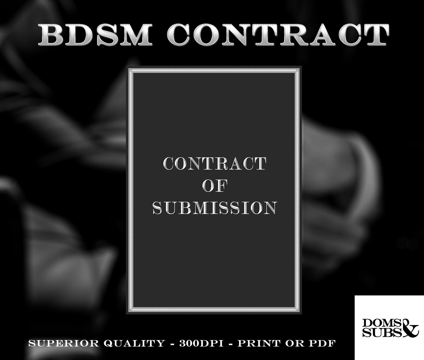 BDSM Contract Luxury Silver