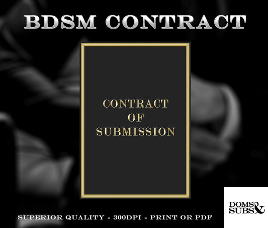 BDSM Contract Luxury Gold